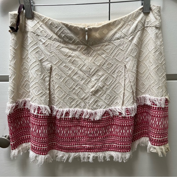 NWT Vintage Chloe Oliver fully lined Blended Ideas skirt with fringe in sz S - Picture 2 of 8